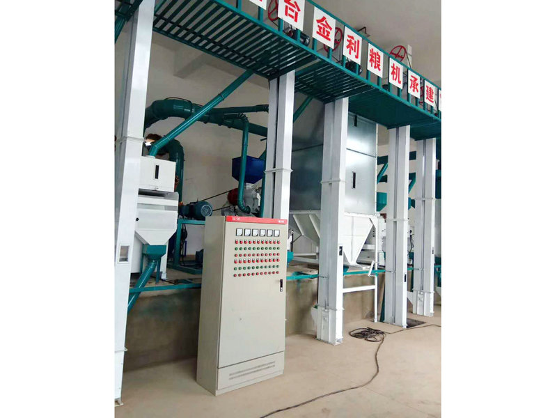 甘肅慶陽20噸小米成套加工設備安裝完畢